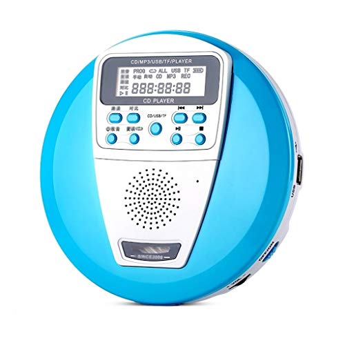 Portable CD Player Boombox with Headphone Jack LED Display U Disk Repeat MP3 Disc Player CD Machine Walkman Repeater 143cm (Colo