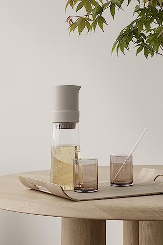 blomus -Tea-Jay- Eistee-Zubereiter, Puristisches Design, Schnelle Und Unkomplizierte Zubereitung Von Eistees, 800 ml, Farbe Moonbeam 64286