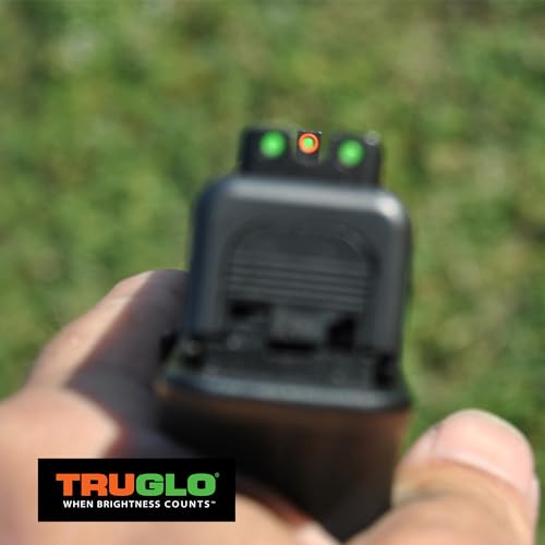 Image of Truglo TFX PRO Handgun Sight, Glowing Shock Proof Tritium and Fiber Optic Night Sight for Handguns, Compact, Durable, and Snag Free Sight
