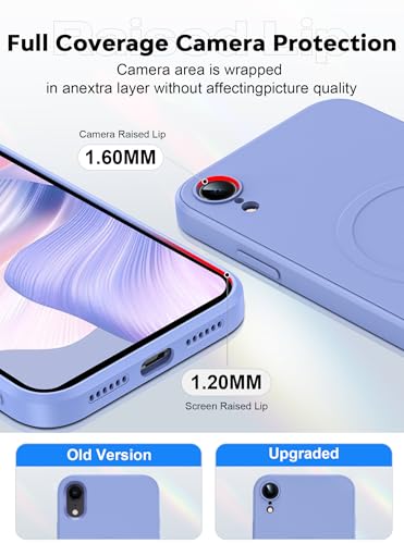 Leyi ANK FYFD GL IPHONE XR PURPLE For Iphone-Xr Case: Xr Phone Case With 2Pcs Screen Protector[Compatible With Magsafe],Liquid Silicone Case With Magnetic, Anti-Scratch Microfiber Lining Protective Case Iphone Xr Cute thumb #5
