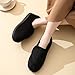 Women Diabetic Slippers Arthritis Edema Memory Foam Closed Toed Slippers, Black, 9 D(M) US