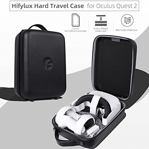 Staright Compatível com Oculus Quest 2 Estojo de transporte de óculos Bolsa para fone de ouvido para