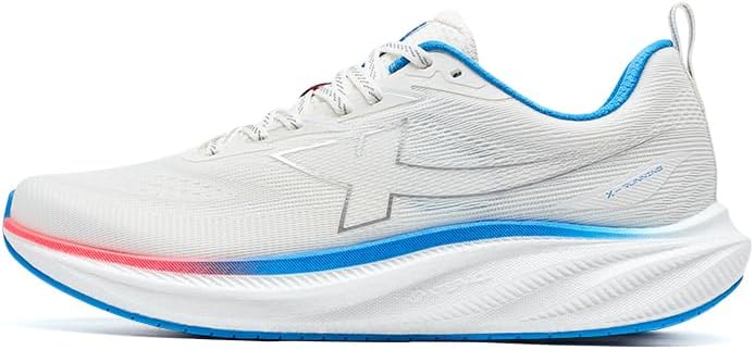 XTEP Laufschuhe Herren Extra Breit, Joggingschuhe Herren Extra Weite, Running Schuhe Breite Füße, Jogging Schuhe Gedämpft Atmungsaktive Fitness Gym Sportschuhe