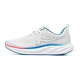XTEP Laufschuhe Herren Extra Weite, Herren-Laufschuhe Gedämpft, 70% Energierückgabe, Hohe Dämpfung Cushioning, Leichte Joggingschuhe Herren, Atmungsaktiv Bequeme Running Shoes Men, Weiß/Polarblau, 43