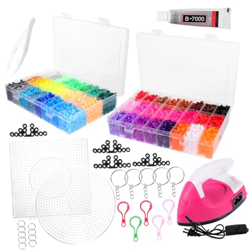 KJHBV 1 Conjunto Conjunto de gorro brinquedo quebra-cabeças miçangas artesanais contas de fusíveis m