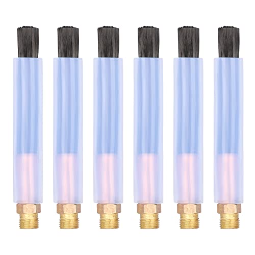 6PCS Weld Bead Cleaning Brush, Copper Head Weld Brush for Welding Bead Seam Polishing Machine M6 type (6PCS-M10)