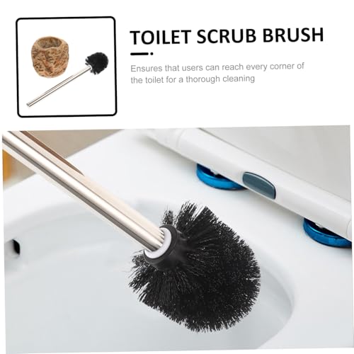 Brosse WC imitation pierre rétro et son support de salle de bain design