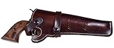 BlueStone Safety Western Leather Revolver Holster Fits 4 to 6 inch Barrel Revolvers Single Double Action Ruger Redhawk GP100 Colt Army 45 Long
