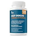 Dr. Tobias Deep Immune Probiotics & Prebiotics - Dual Action Digestion & Immune Support with PreforPro Prebiotics & Spore Forming Probiotics for Women & Men - 120 Capsules (60 Servings)