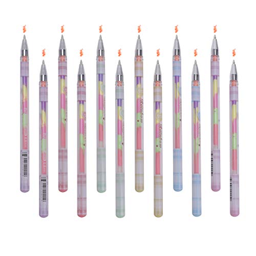 Bolígrafo de colores arcoíris 6 en 1, pack de 12 miniatura 3