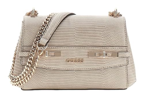 Sac de soirée GUESS Melinda Mini Convertible Xbody Flap Bag couleur gris clair pour femme