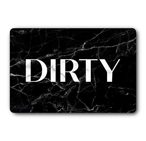 image for Brothers Bench Black and White Granite Dishwasher Magnet, Clean Dirty 