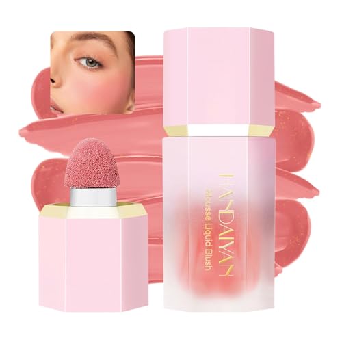 Flüssiges Rouge Matte Natürliches, Cream Blush Langanhaltend, Blush Stick, Leichter Aufbaubarer Rouge Flüssig (02#rose)