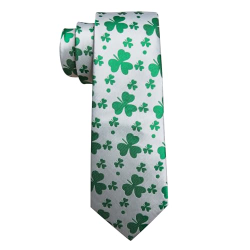Image of Barry.Wang Fun Animal Ties for Men Designer Handkerchief Cufflink WOVEN Casual Necktie Set Festival