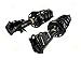 OREDY Front Struts Compatible with 1.8L Coupe 2006-2011 Honda Civic Driver & Passenger Side Loaded Suspension Shock Absorbers w/Coil Springs Assembly - 172285 172284