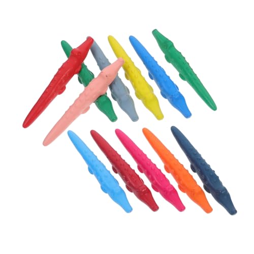 VILLCASE Jumbo Washable Crayons for Toddlers Bulk Individual Packs Triangular Pencil Crayons Kids Handcraft Supply