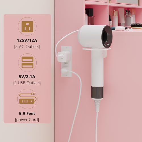 Wodeer Makeup Vanity Desk with Mirror and Lights, Pink Vanity with Glass Top, Jewelry Storage, Power Outlets, 3 Drawers & 2 Cabinets, Adjustable LED Lighting, Dressing Table for Women & Girls Bedroom