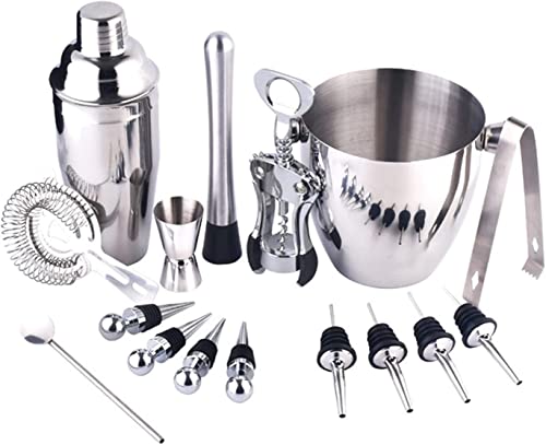 Set Coctelera Bartender 16 Piezas Acero Acrílico miniatura 2