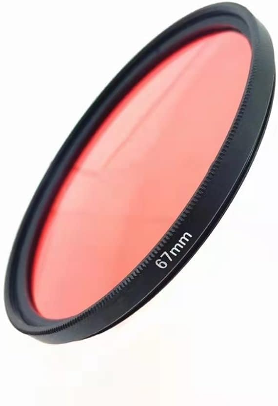 67 58 52 mm wasserdichter Rotfilter (Größe: 52 mm)