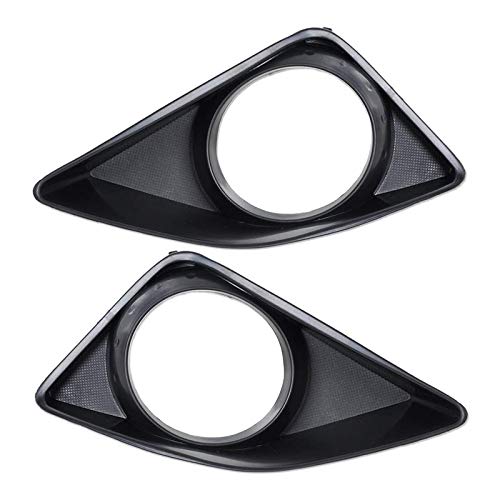 XLL Grille antibrouillard Accessoires De Voiture Devant Droite Gauche Lumière Fog Couverture Lampe Fog Couverture Foglight Grille Bezel Fit for Toyota Corolla 2007 2008 2009 2010 (Color : Black) Cover