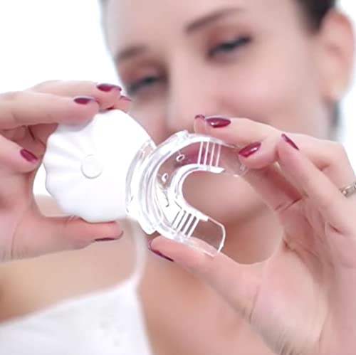 Cool Teeth Whitening Kit Fast Acting Gel for Sensitive Teeth, Led Accelerator Light Included, White, Mint, 1 Count - Thumbnail 5
