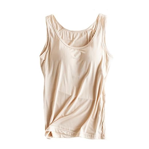 Yoga-Tank-Top mit modal-integriertem und gepolstertem Damen-BH - - 40/42 DE/XXL