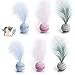 6pcs Katzenspielzeug Ball Schaum Katze Ball Katze Spielzeug Interaktive KäTzchen Jagd Spielzeug Haustier Katzen Spielzeug BäLle KäTzchen Kugeln Spielzeug BäLle Und Feder FüR Katzen Zum Spielen