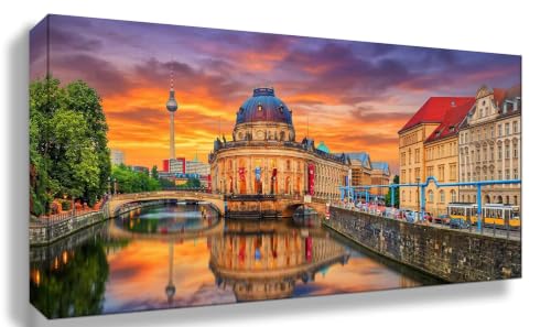 Peinture diamant ville au coucher de soleil pour adulte - Broderie strass 5D 50x100cm