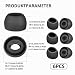 Silikon-Ohrstöpsel für Samsung Galaxy Buds Pro,Kopfhörer ohrpolster,Ersatzohrstöpsel in 3 Größen, Passgenau und Komfortabel, SM-R190 Ohrstöpsel passen in Ladekoffer – Schwarz (3 Sätze)