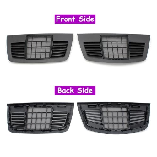 Grille centrale BMW E93 réparation panneau aération et cache haut-parleur avant noir - 3