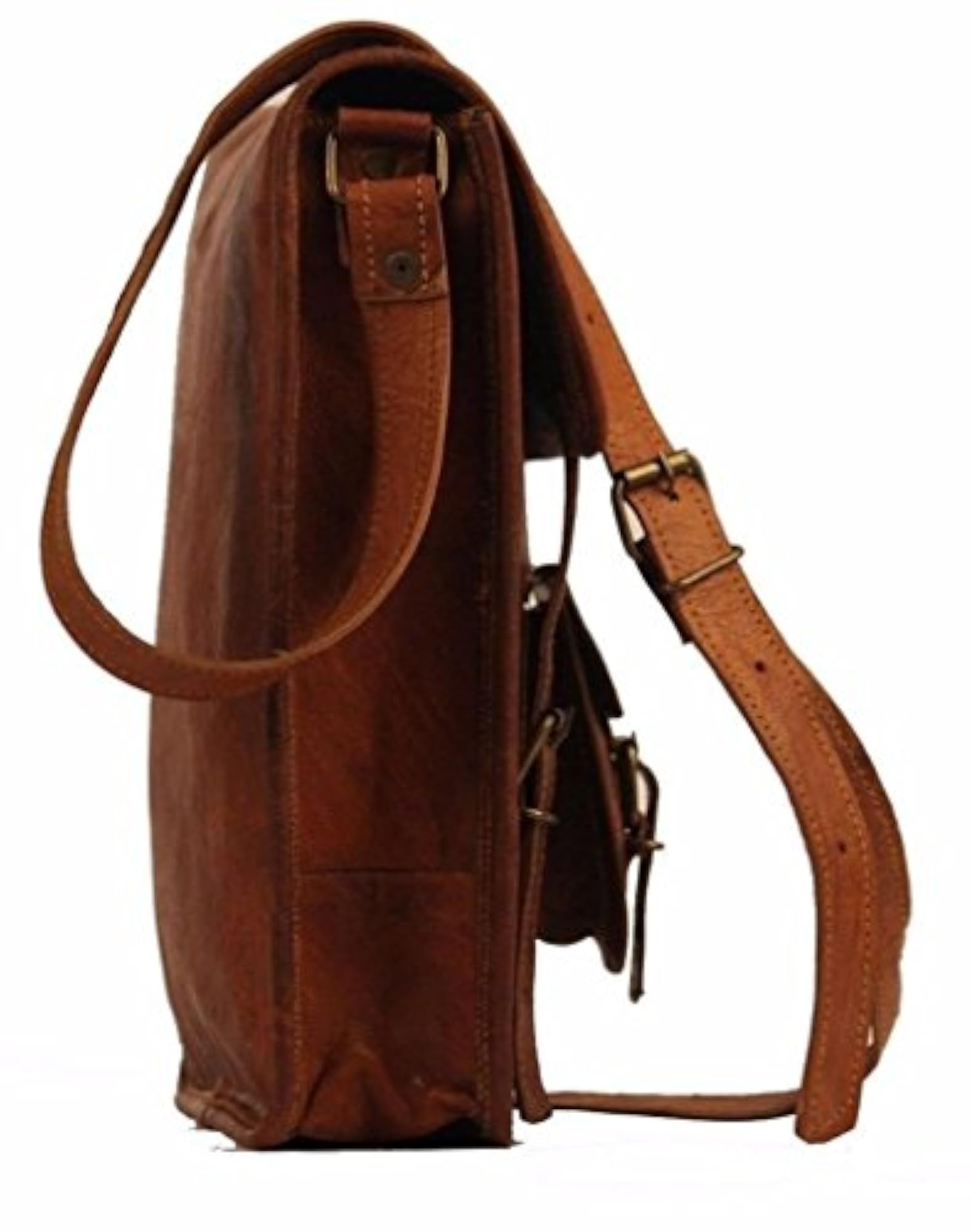 Vertical Sling Bags Leather for Unisex