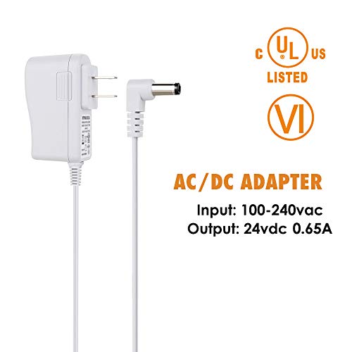 24V Power Cord Adapter For Pure Enrichment, Urpower, Victsing, Asakuki, Artnaturals, Fridababy, Innogear Essential Oil Diffuser Mist Humidifier, Ul Listed Ac Dc Power Supply, 6 Ft White #TOP1