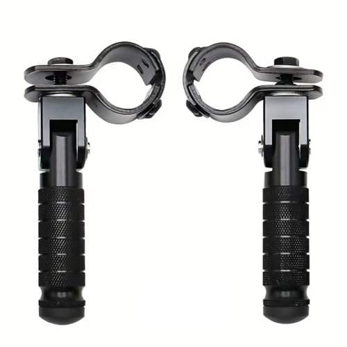 Pédales pliantes en aluminium CNC noir haute résistance pour moto et vélo