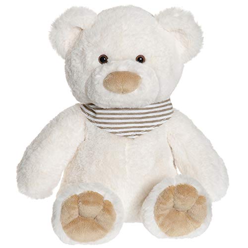 Teddykompaniet Teddybär 2897 Kuscheltier Teddybär Weiß Malte - Teddy Bear 35 cm – Stofftier Teddybär Eco-Friendly…