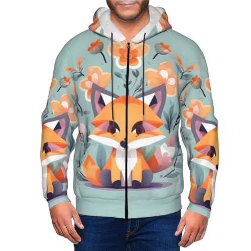 Sweat à capuche renard homme parfait pour vos sorties décontractées
