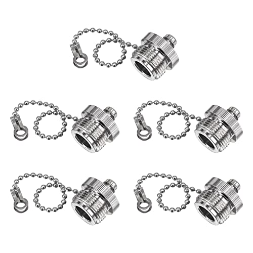 5PCS Tapas para Conector UHF/N Macho con Cadena y Recubrimiento Níquel miniatura 1