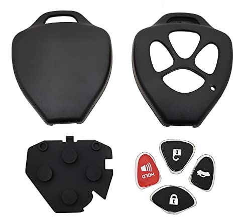 Funda de llave Toyota Corolla Yaris Matrix con 4 botones reemplazo exacto 3