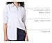Amazon Essentials Women's Regular-Fit Long-Sleeve Button-Down Poplin Shirt, French Blue White Stripe, Large