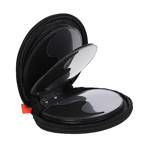 HIAKDOFT Dvd Case Cd Organizer 20-slot Oxford Fabric Portable Cd Storage Pouch Orange for Car Media Storage and Travel