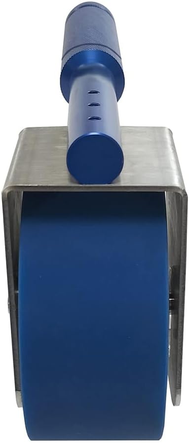 Heavy Duty Tape Roller Tool with PU Rubber Wheel, Stainless Steel Roller Adhesive Test with Reinforced Handle for Wallpaper Carpet Application