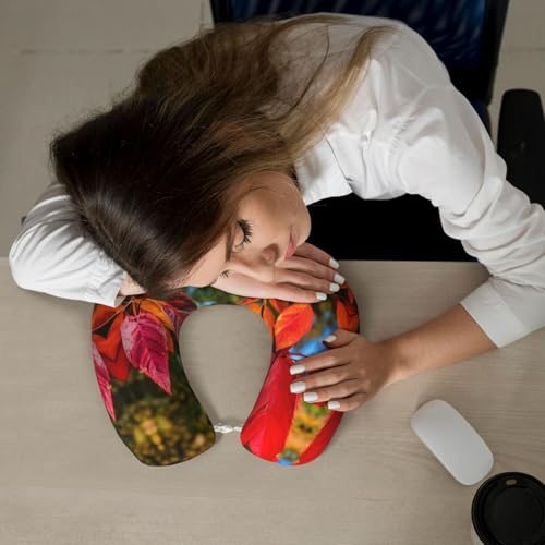 Almohada de viaje con relleno de fibra de poliéster miniatura 7