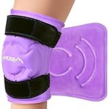 APEXUP Ice Pack for Knee Pain Relief, Large Reusable Wrap After Surgery, Flexible Gel Cold Pack for Injuries, Pain Relief for Back, Shoulder, Elbow and Leg (Purple, Large, 1PK)