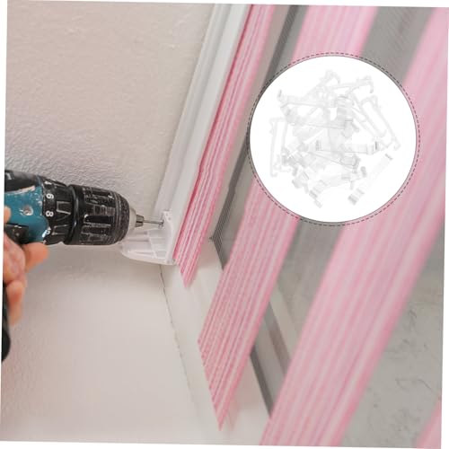 Clips para cortinas en salones modernos: persianas verticales con sujeción invisible 8