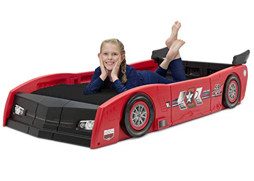 Delta Children Grand Prix Race Car Toddler & Twin Bed - Made In Usa, Red #TOP7