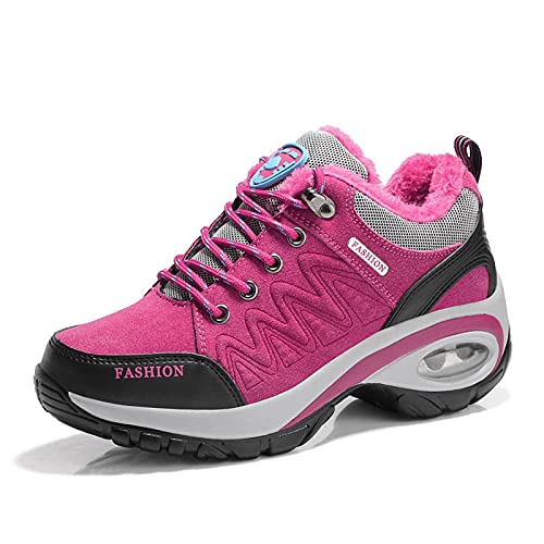 Sapatos de caminhada femininos da moda, antiderrapantes, resistentes ao desgaste, respiráveis, aumen