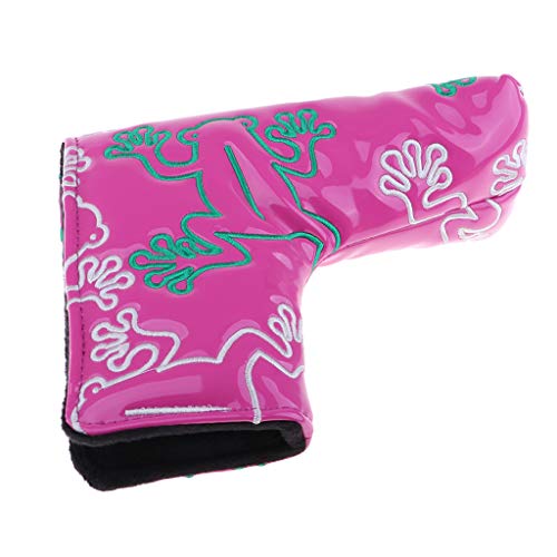 LEIPUPA Taco de Golfe Capa Sapo Padrão Lâmina Centro Putter Protetor de Cabeça Do Plutônio - Rosa