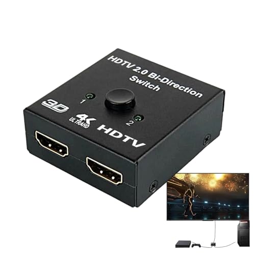 Stronrive Divisor de señal de vídeo, Divisor de vídeo 1 en 2 Salidas, Duplicador de vídeo y duplicador de Pantalla 1 en 2 Salidas, Adaptador de conmutador de Pantalla de Distribuidor de vídeo de