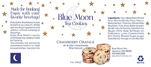 Cranberry Orange & Cardamom Orange Shortbread Cookies Gift Basket - Tea & Cookies Gift - Send Cookies Delivery Ships Same Business Day - Order by 1 PM Pacific Time - Image 4
