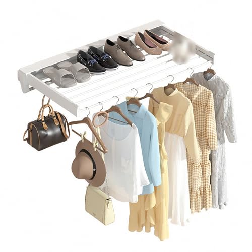 Porte-pantalons coulissant et tiroir extensible pour dressing et armoire
