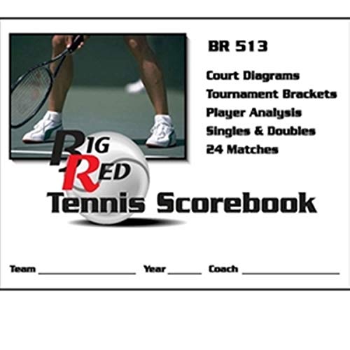 Big Red Tennis Scorebook